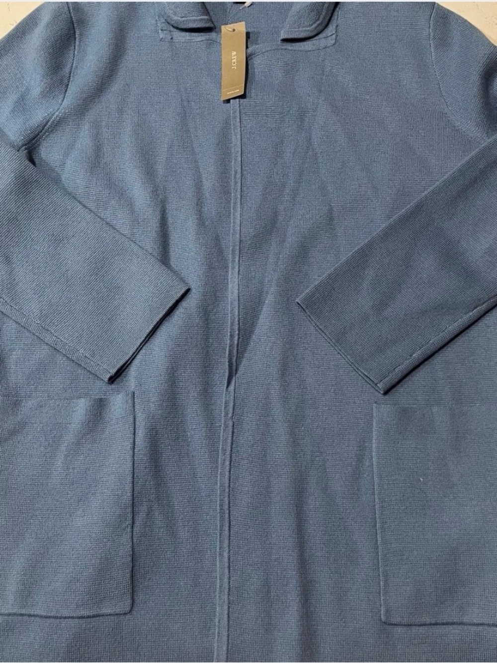 Women’s J.Crew Blue Zip-Front Knit Jacket